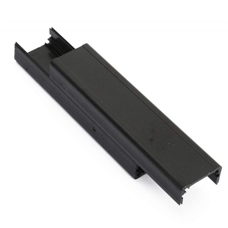 Aluminum Box Black Split Type Electronic Enclosure Cooling Case Instrument Housing Heat Dissipation Case 25x25x100mm