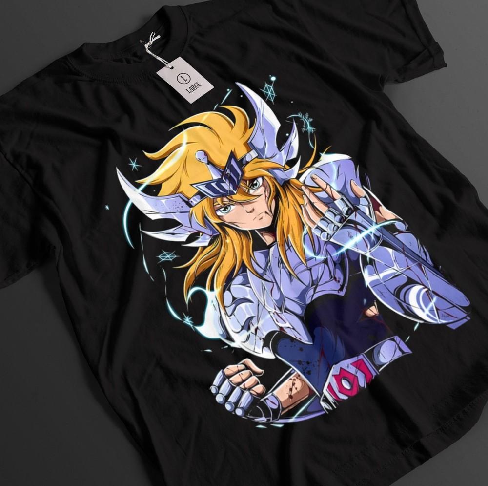 Saint Seiya Shirt Shiryu Tshirt Hyoga T-Shirt Shun Top Ikku Anime Graphic Tee