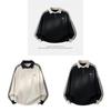 Casual Mens Fall Sweatshirt With Color Block Collar And Drawstring Hem For Youth Fashion