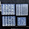 Snowman Cabin Snowflake Chain 3D Nail Art Mold - Easy Peel-Off DIY Ornaments