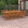 Day and Night - Day and Night Garden Dining Set 11 Pieces Solid Acacia Wood 280x90x75cm