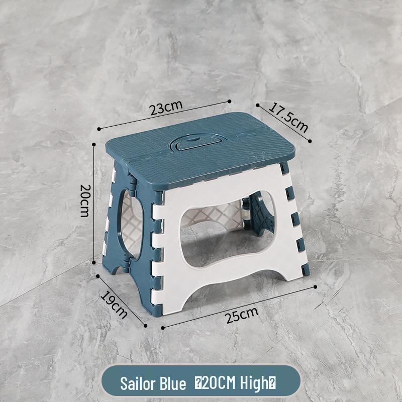 Foldable Thickened Multi-Use Stool: Fishing, Outdoor, Dining, Plastic/High/Low