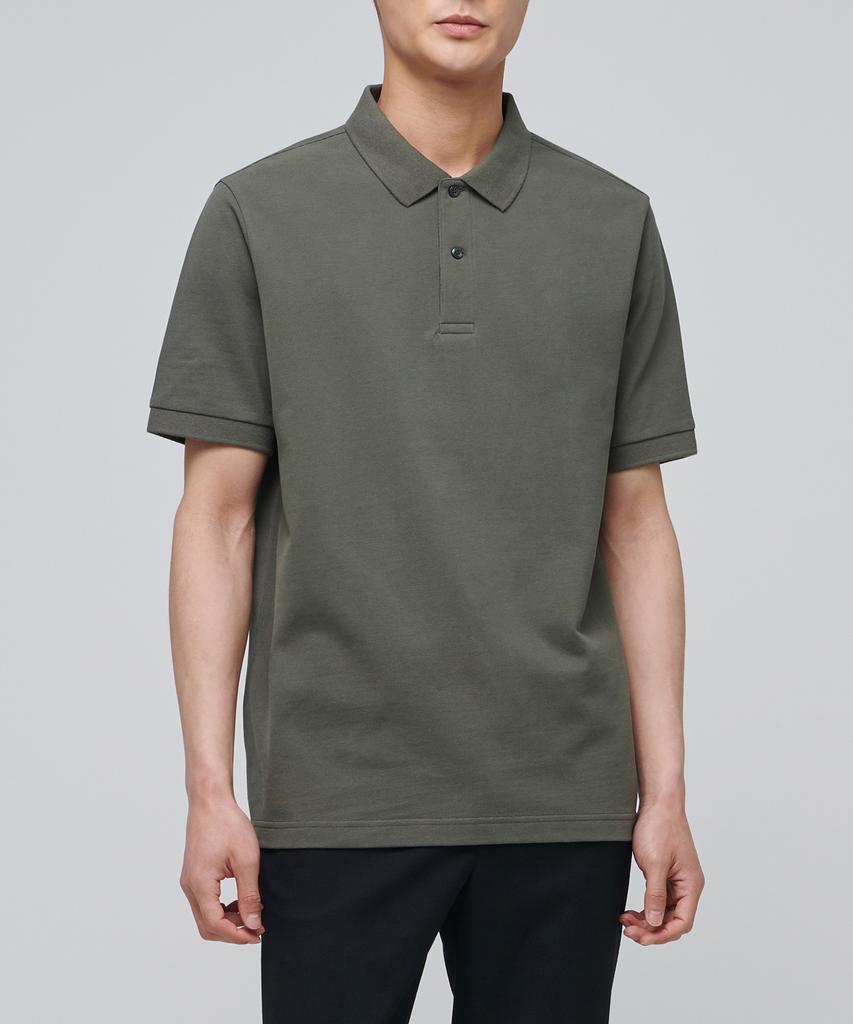 MUSINSA STANDARD Basic Pique Polo Shirt [Dusty Khaki]