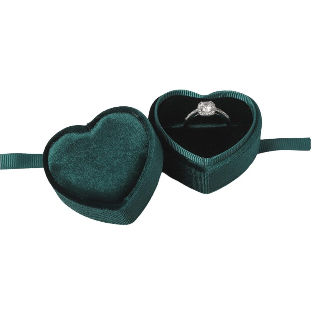 Round Gift Box Handmade Jewelry Display Fashion Jewelry Box  Jewelry Display Green Heart Shape