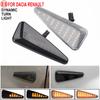 2PCS Dynamic LED Side Marker Light Turn Signal Blinker Lamp for Dacia Logan Sandero I Renault Stepway Thalia 2008-2011