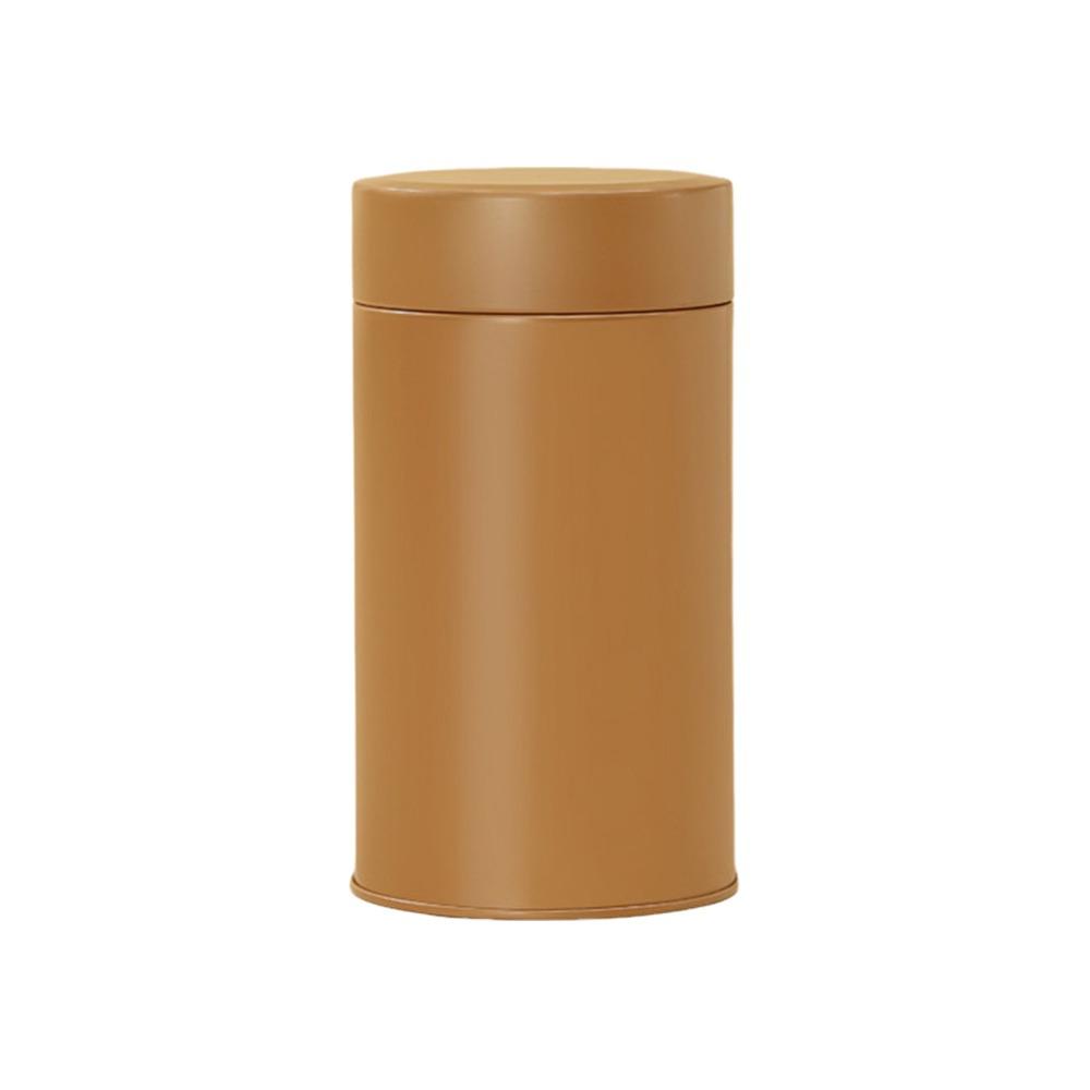 Hiqh Quality Tinplate Tea Tin Large Capacity Round Sealed Tea Can Moisture-proof Tea Jar for Home&Travel
