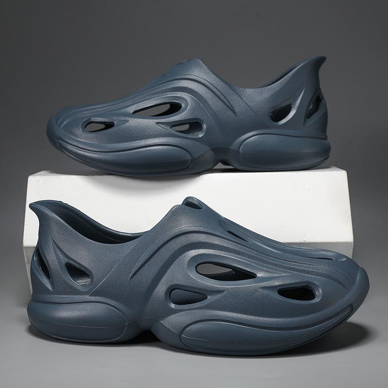 

Обувь Coconut Hole для мужчин, мягкая толстая подошва, ощущение ступни 4.0, технология Baotou Niche, модный тренд, мужская обувь Drag Tide 46-47