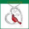 Elegant Alloy Heart Bird Pendant Necklace Featuring Unique Letter Design For All Genders
