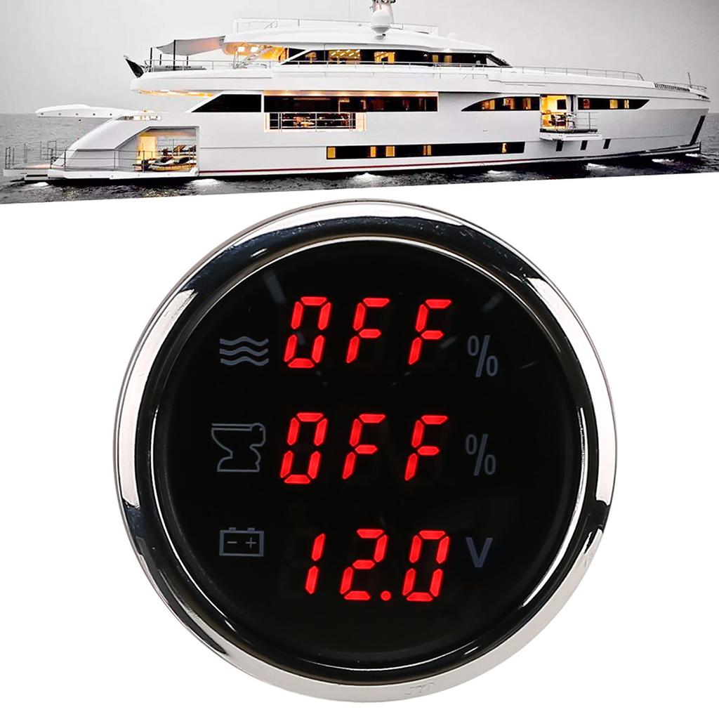 52MM 2in 3‑In‑1 Water Level Meter Sewage Gauge Voltage Instrument 0‑190 Ohm EU Standard