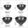 Black Melamine Commercial Serving Bowl