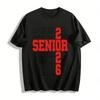 Class of 2026 Senior Graduation American Campus Style Printed Top Pure Cotton T-shirt
