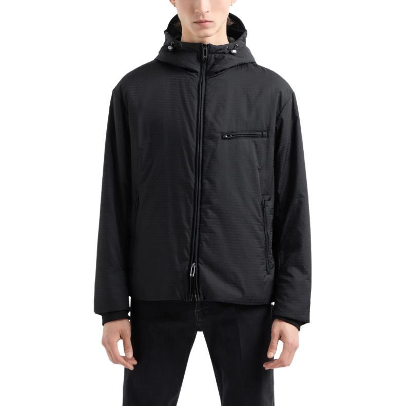 Emporio Armani Zip Up Padded Hooded Jacket 6D1B64-1NNXZ-0999