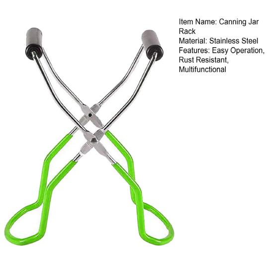 Canning Jar Rack Stainless Steel Canning Jar Lifter Tongs Steamer Rack for Stove Top Heating Regular Wide Mouth Mason Jars