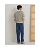 Binpolmen Two-Tone Textured Collar Neck Knit Khaki