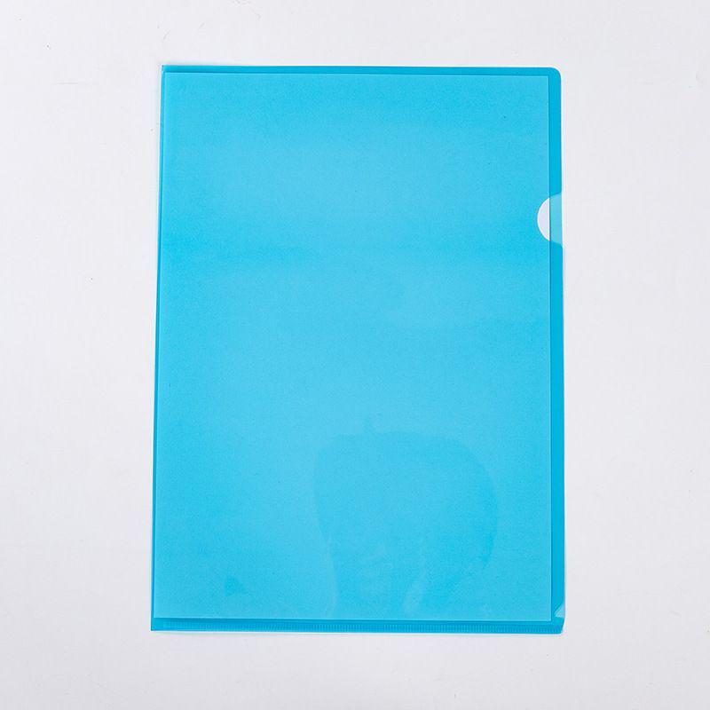Transparent Colored A4L Thickened Two-Page Folder for Student Test Papers