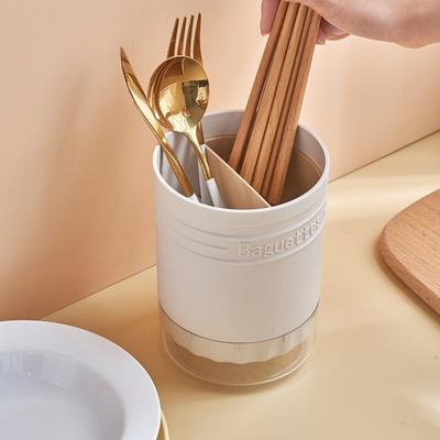 Multi Functional Cutlery Storage Holder Plastic Cylindrical Chopstick Container Vertical Detachable Kitchen Storage Rack