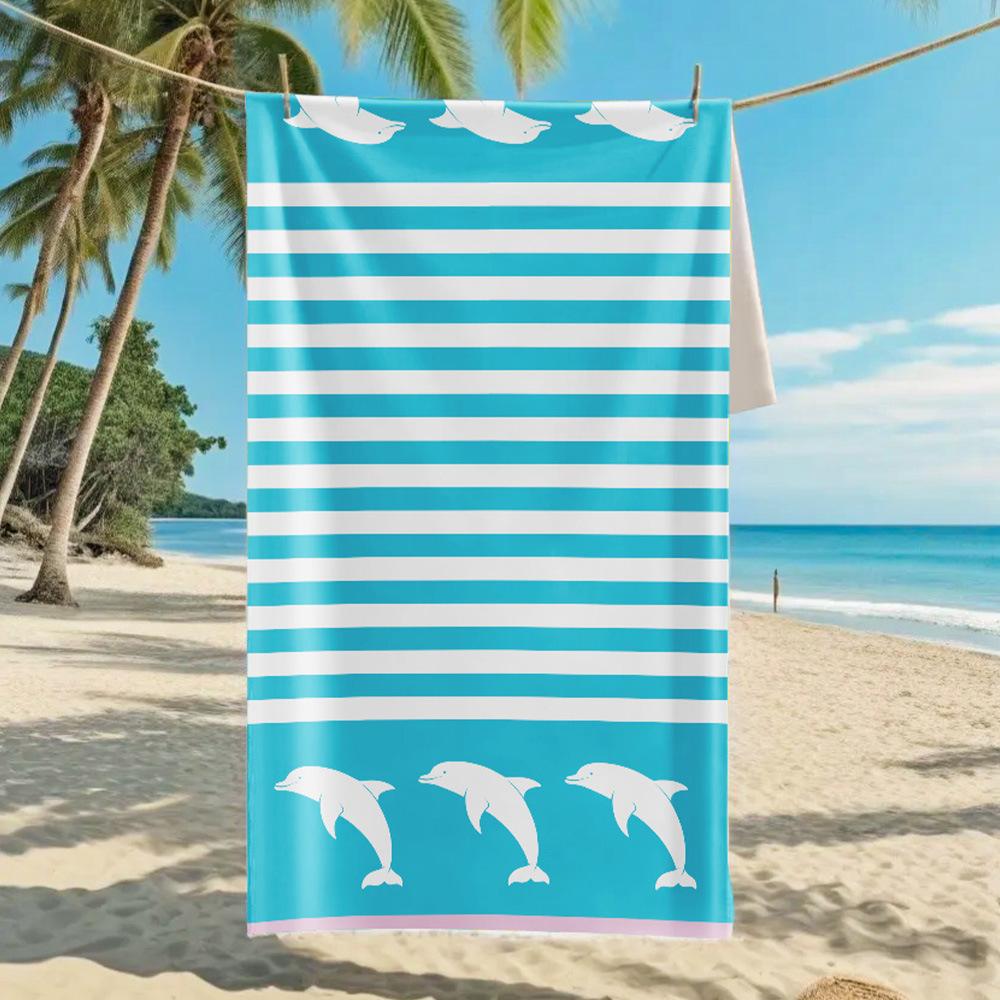 2026 Mermaid Tail Beach Towel Printed Towel Seaside Vacation Absorbent Beach Towel