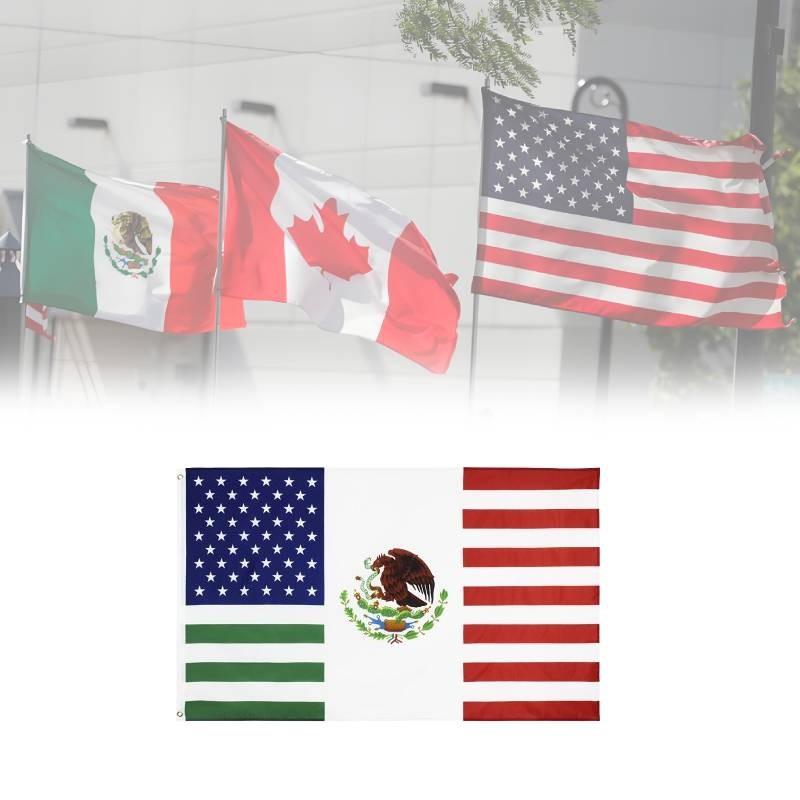 Celebrate Unity With 90*150cm Us Mx Friendship Flag Made Of Durable Polyester Fabric