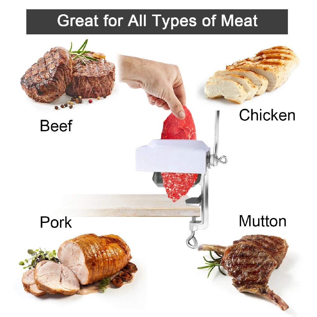 Pork Beef Steak Heavy Duty Clamp Roller Machine Flatten Tool Meat Poultry Tools Kitchen Manual Meat Tenderizer