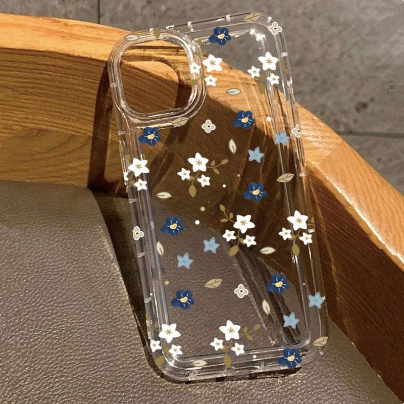 

Daisy Smile Pattern Clear Phone Case For iPhone 17 16 15 14 13 12 11 Pro Max XS X XR 16 Plus 17Air Transparent Shockproof Cover iPhone 11 Pro Max
