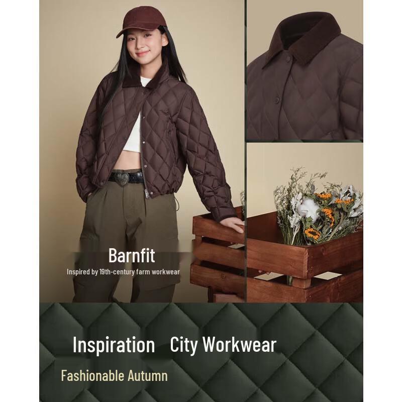 

Bosideng B250135332 Quilted Turn-Down Collar Down Jacket XL