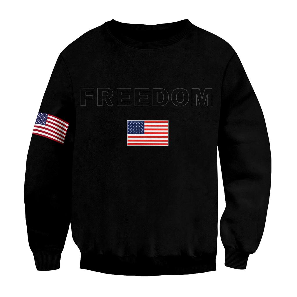 Casual Letter Print Men's Loose Sweatshirt