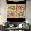 Tom Jerry Friendship Tapestry Fashion Print Background Cloth Homestay Soft Decoration Tapestry Atmospheric Background Cloth Gift