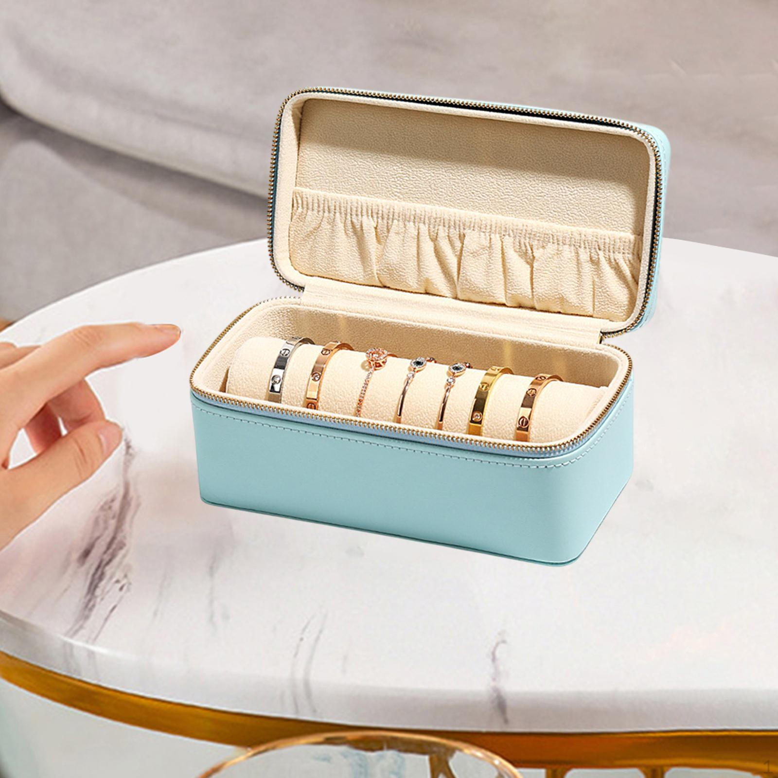 

Bangle Box Jewelry Браслет Чехол Дорожный для Часов Рынки синий