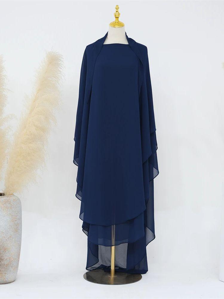 Ramadan Khimar Abaya Saudi Arabia Turkey Islam Muslim Hijab Dress Prayer Clothes Abayas for Women Kebaya Robe Femme Musulmane