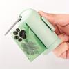 Retractable Dog Poop Bag Dispenser with One-Touch Lever - Leak-Proof Waste Bags, Compatible with All Dog Leashes