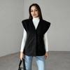 2024 Autumn/Winter Women's Solid Color V-Neck Loose Casual Vest