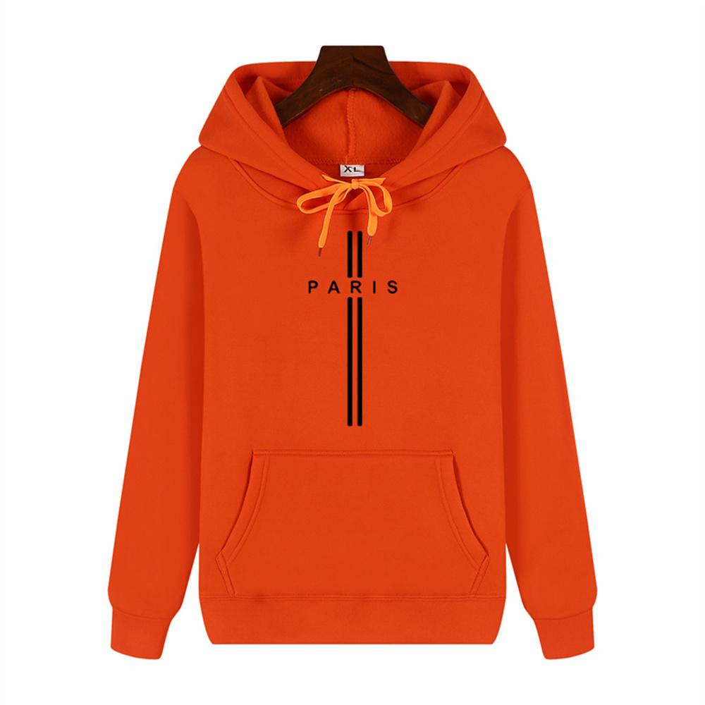 Simple Personality Printed Autumn and Winter Comfort Plus Cashmere Men's High Quality Casual Fashion Warm Street Hoodie