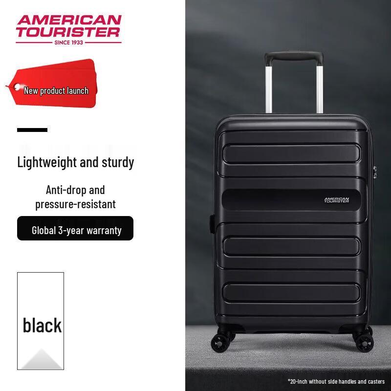 American Tourister 51G Unisex Titanium Hardside Spinner Luggage