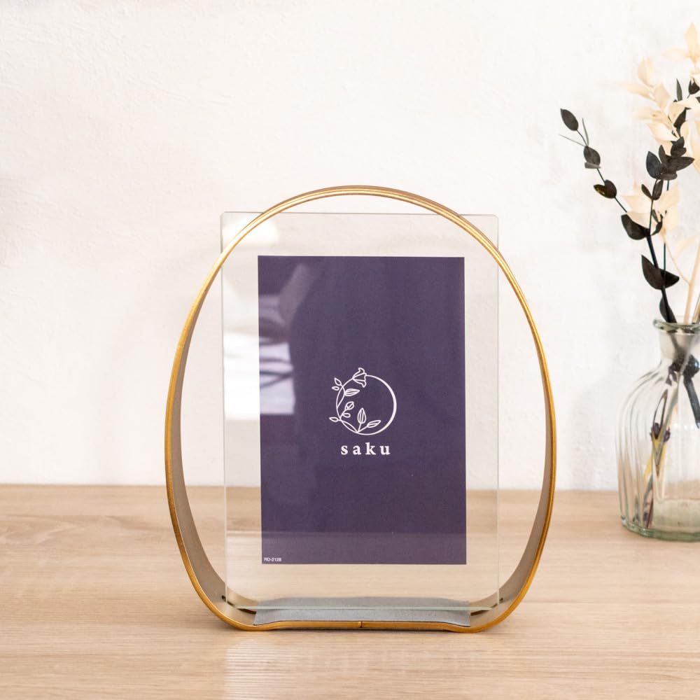 Kishima Rin Bilderrahmen, Gold, Größe: Ca.. B18,5 x T4 x H21,5 (KP-31436)