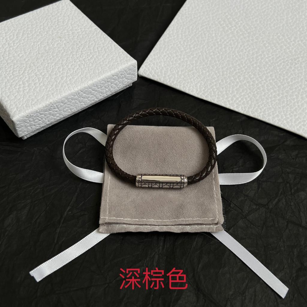 Multi colored woven leather rope bracelet for birthdays, free shipping for daily wear, simple and elegant