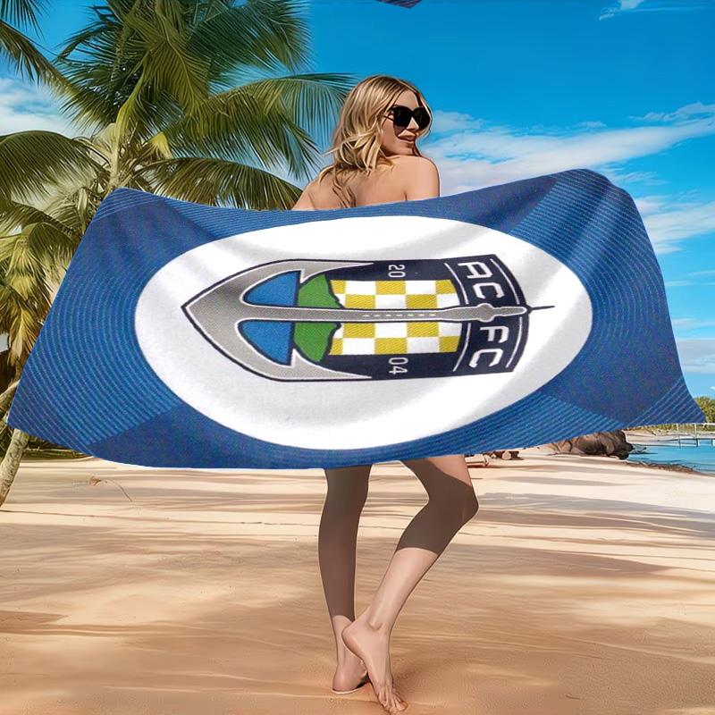 Auck-land Football Club Printed Microfiber Beach Towel, Soft And Absorbent, Quick-Dry, Ideal for Summer Travel, Beach Essential, Swimming Pool