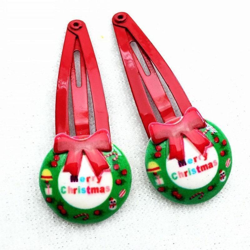 10pcs Kids Girl Candy Hairpin Baby Hair Clip Christmas Barrettes(random Style)