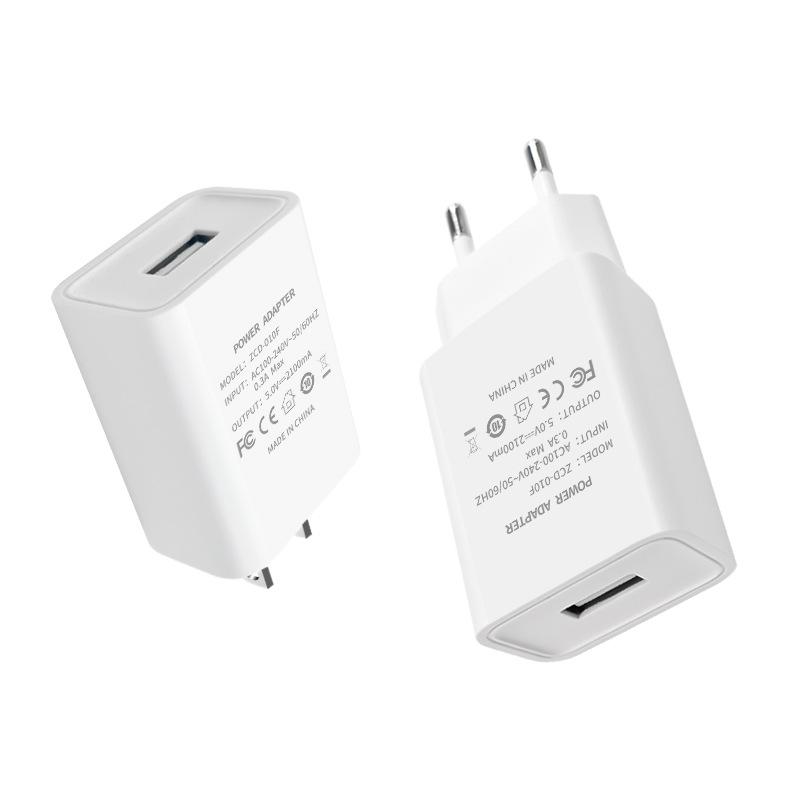 5V2A Handy-Ladegerät USB-Stecker Europäischer und Amerikanischer Ladekopf Multifunktionaler Universeller Netzadapter