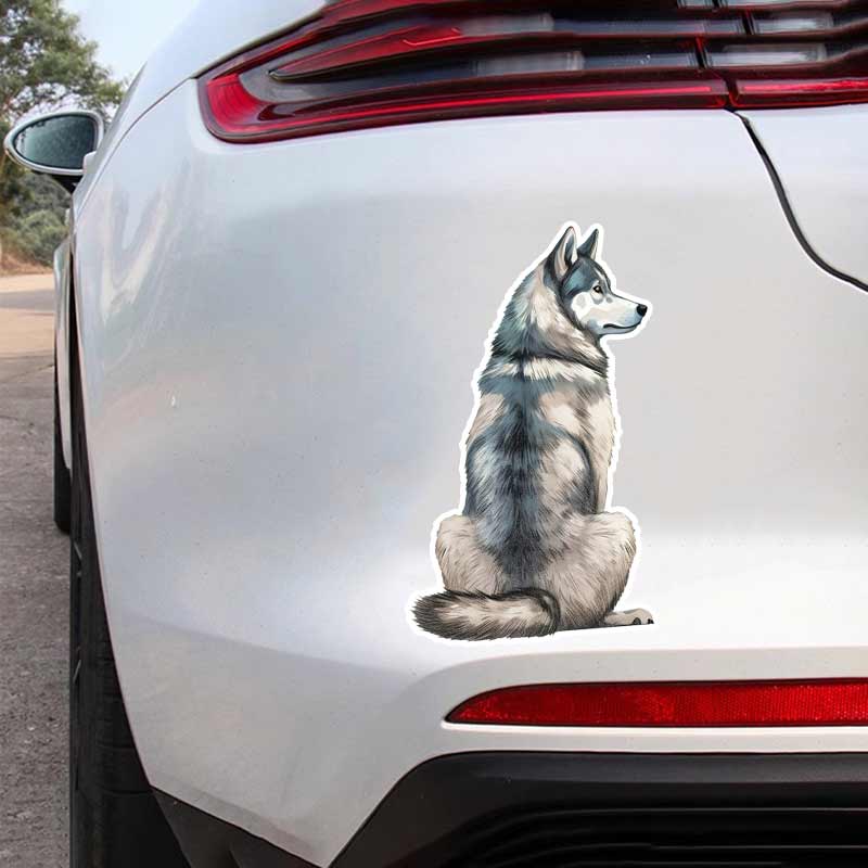 9 Styles Cute Dog Car Sticker Pet Dog Animal Car Sticker Waterproof Styling Automobiles Motorcycle Exterior Accessories Y205