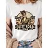 European Size Women'S Vintage "Pinup " Graphic T-Shirt - Retro Dusty Road Diva Design