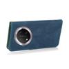 For Honor X9c 5G Case Color Splicing Wallet Stand Leather Phone Cover with Wrist Strap