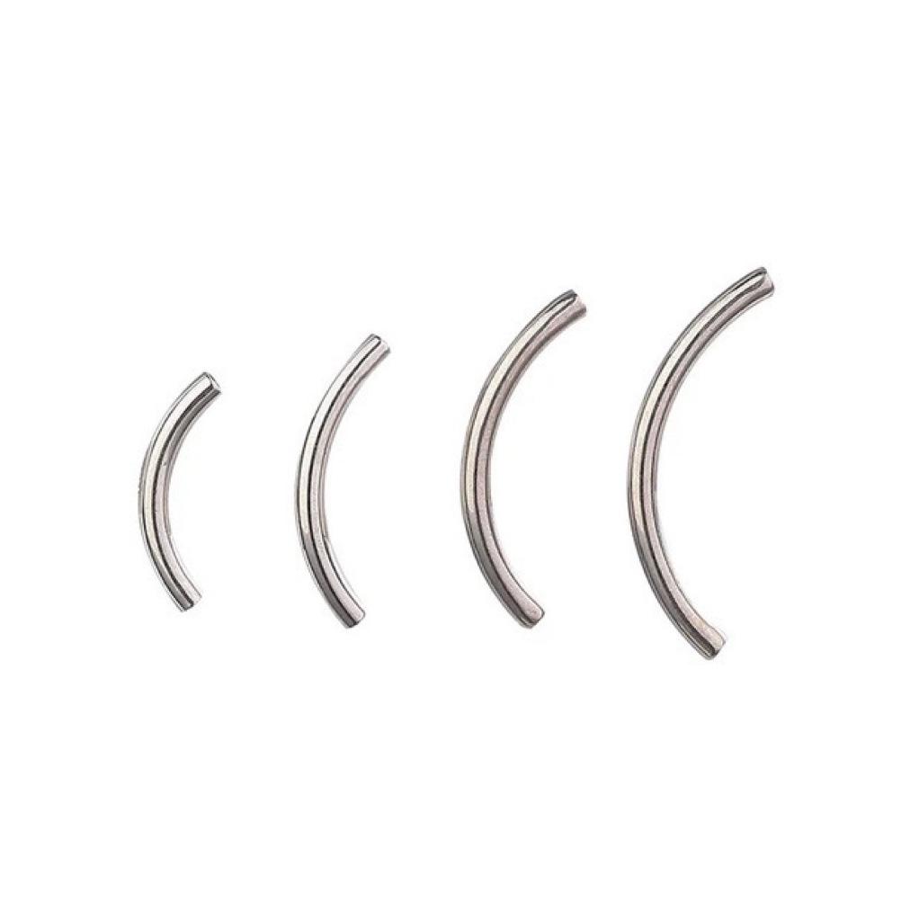 G23 Titanium Internal Thread Curved Barbell & Studs - Available In 6-16mm for Nose and Lip