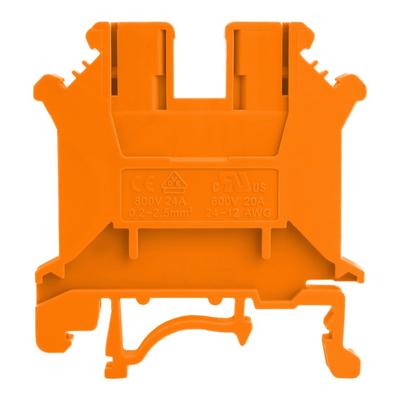 Through Terminal Block Orange Screw 10Mm2 Single Pole