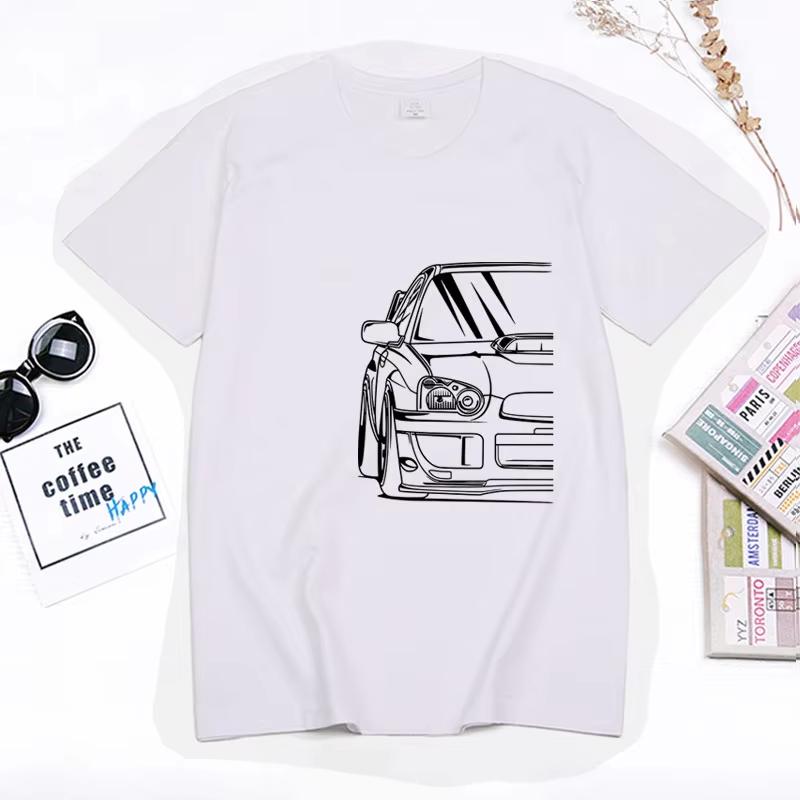 Fashion Hot saleJapanese Classic Car Wrx Sti JDM TUNER CAR APPAREL TURBO SUBIE IMPREZZA AUTOMOTIVE T-SHIRT Cotton O Neck Top Tee