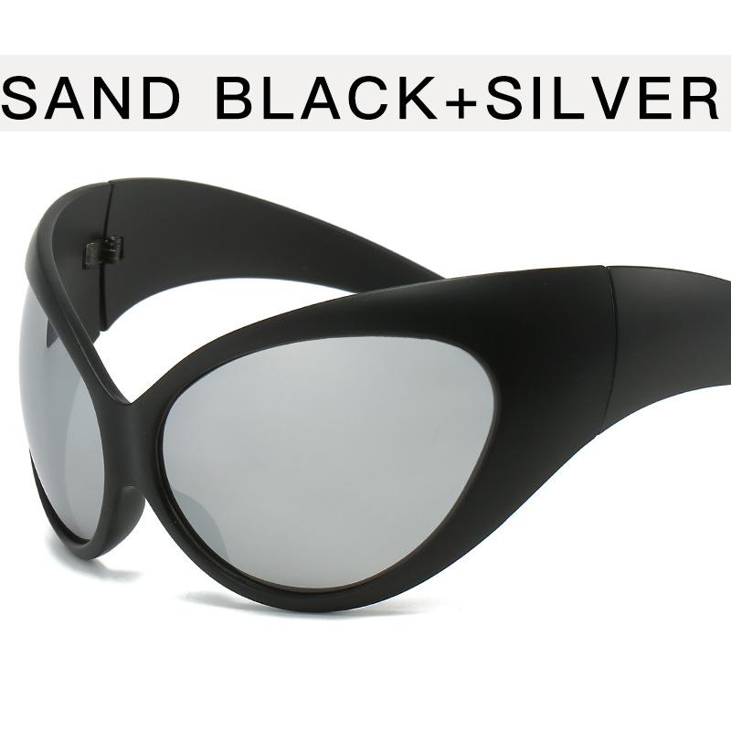 Space Style Designer Sunglasses Men Women Goggle Shape Fishing Bicycling Sun glasses Male Female Punk Y2K Sunglass Men Women