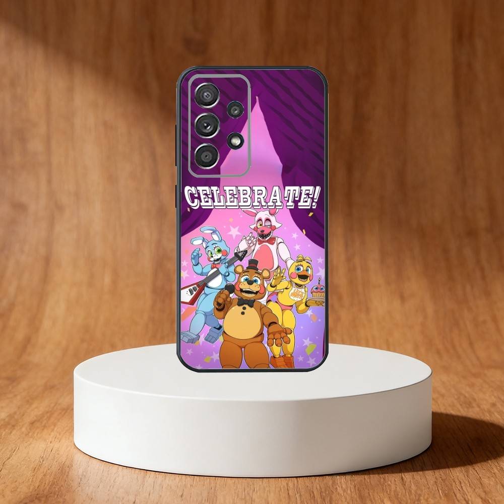Five Nights At F-Freddys F-Fnaf Phone Case For Samsung S25,S24,S21,S22,S23,S30,Ultra,S20,Plus,Fe,Note,10,9,5G Black Cover