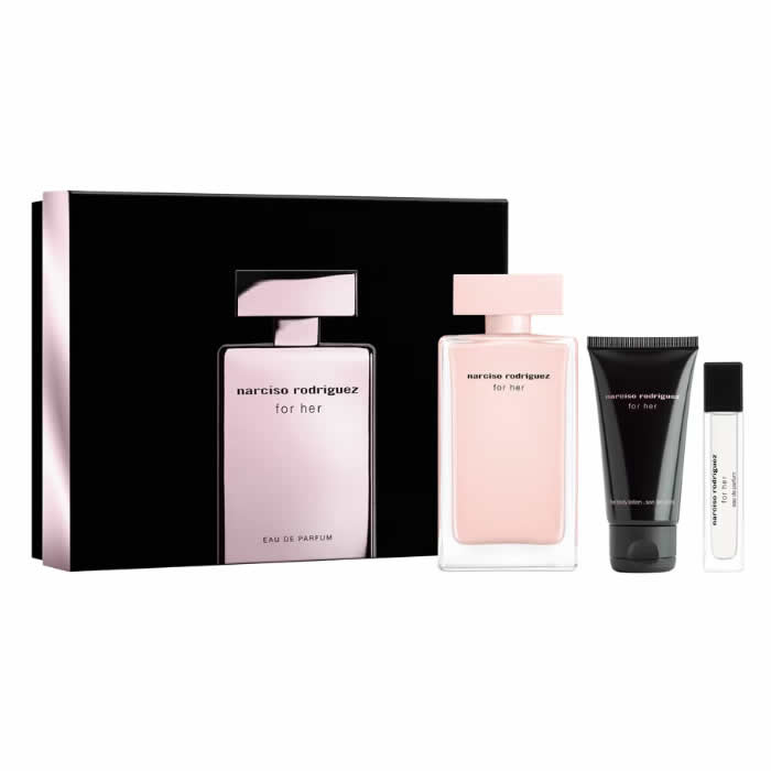 

Narciso Rodriguez For Her Eau De Perfume Spray 100ml Set 3 Pieces