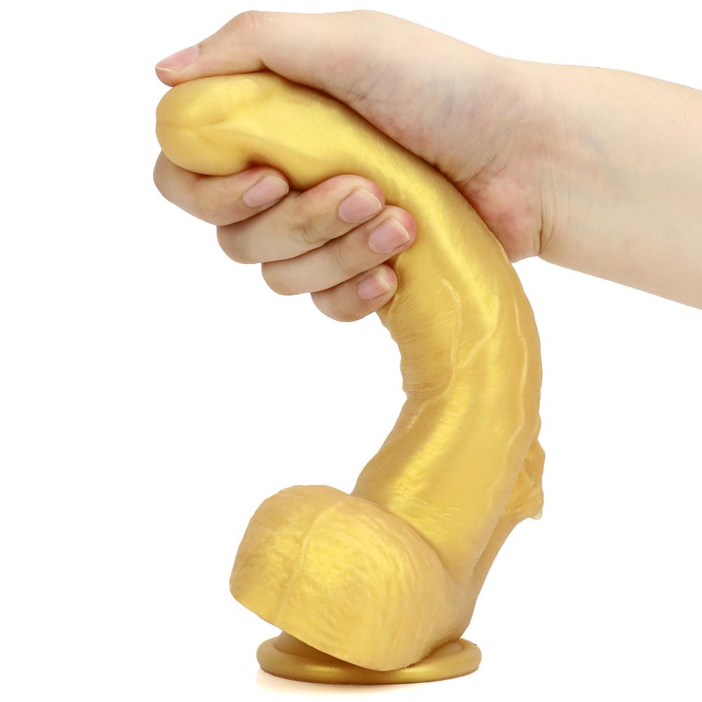 Silica Gel Riesendildo Realistischer Drachenschuppen Penis mit Saugnapf für Frauen Spielzeug Tier Flexibler Analplug Silikon Sex Shop
