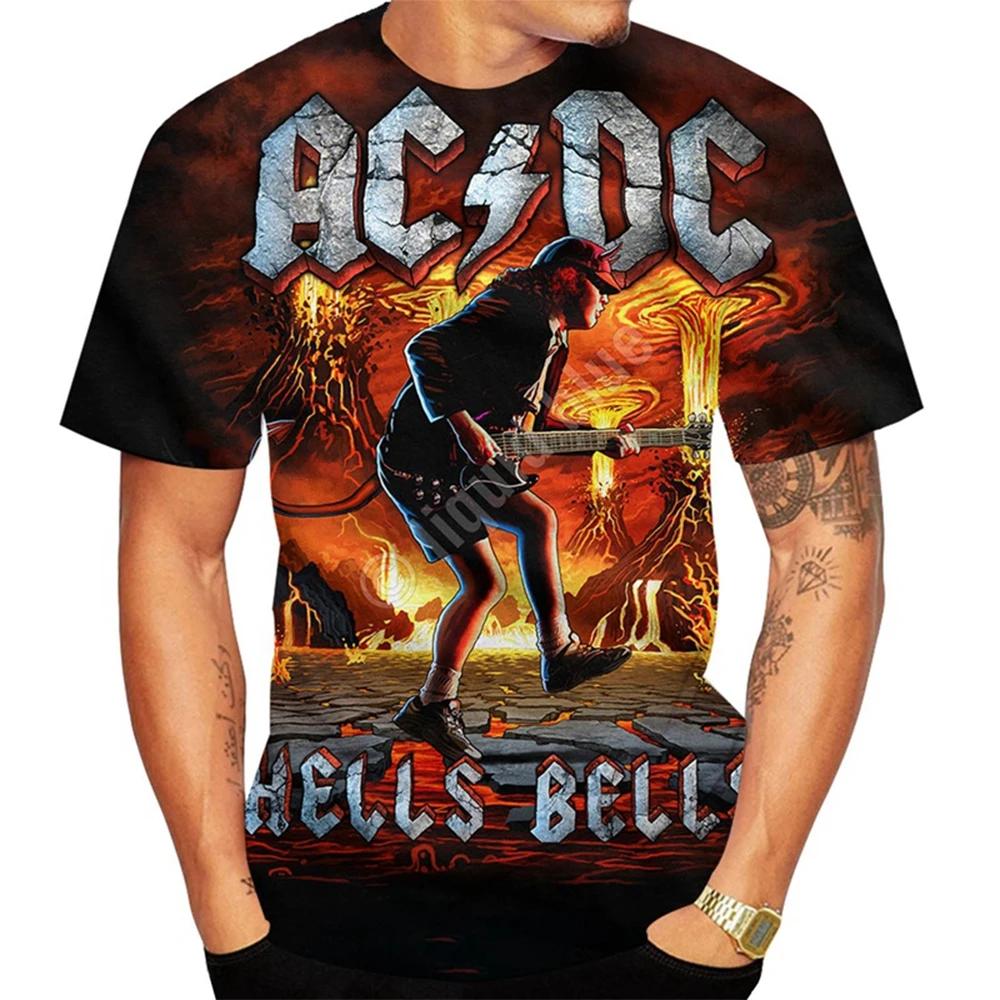 

Summer Hot Selling Creative Design Band 3D Printed Pattern Printed Punk Hip Hop T-shirt S
