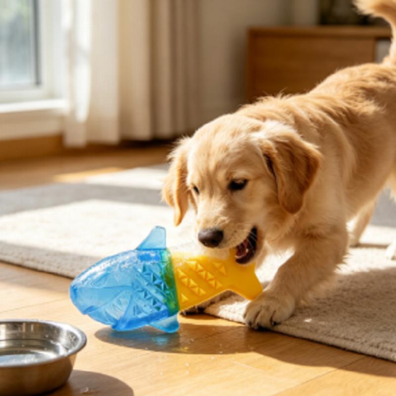 Water Injection Dog Ice Stick Cooling Chew Toy for Heat Relief Puppy Teething Outdoor Pet Training Treat Stick